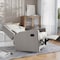 Flash Furniture Cash Swivel Glider Rocker Recliner Chair, Manual 360 Degree Swivel Recliner, Light Gray Upholstery CY-RAC-536-LTGRY-GG - alternate 5